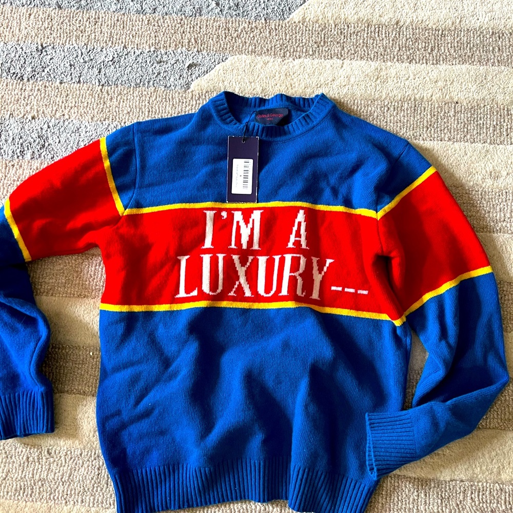 Gyles and George Blue men’s S - fits women size L. I’m a Luxury…few can afford